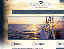 Tablet Screenshot of danielislandmarina.com